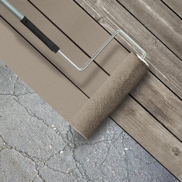 1 gal. #BXC-10 Warm Stone Textured Low-Lustre Enamel Interior/Exterior Porch and Patio Anti-Slip Floor Paint