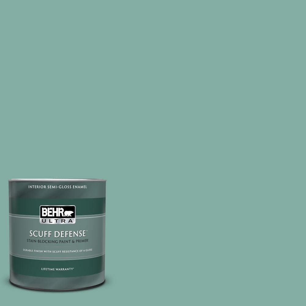 1 qt. #M440-4 Summer Dragonfly Extra Durable Semi-Gloss Enamel Interior Paint & Primer -  BEHR ULTRA, ZZ683438