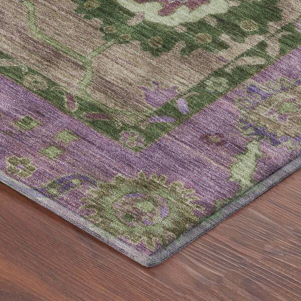 Mayfield Premium Machine Washable Abstract AMF2230 Brown 10 ft. x 14 ft. Area Rug