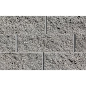 Sapphire 6 in. H x 17.25 in. W x 12 in. D Gray Concrete Retaining Wall Block (27-Pieces/20.25 sq. ft./Pallet)