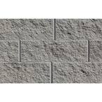 Sapphire 6 in. H x 17.25 in. W x 12 in. D Gray Concrete Retaining Wall Block (45-Pieces/33.75 sq. ft./Pallet)