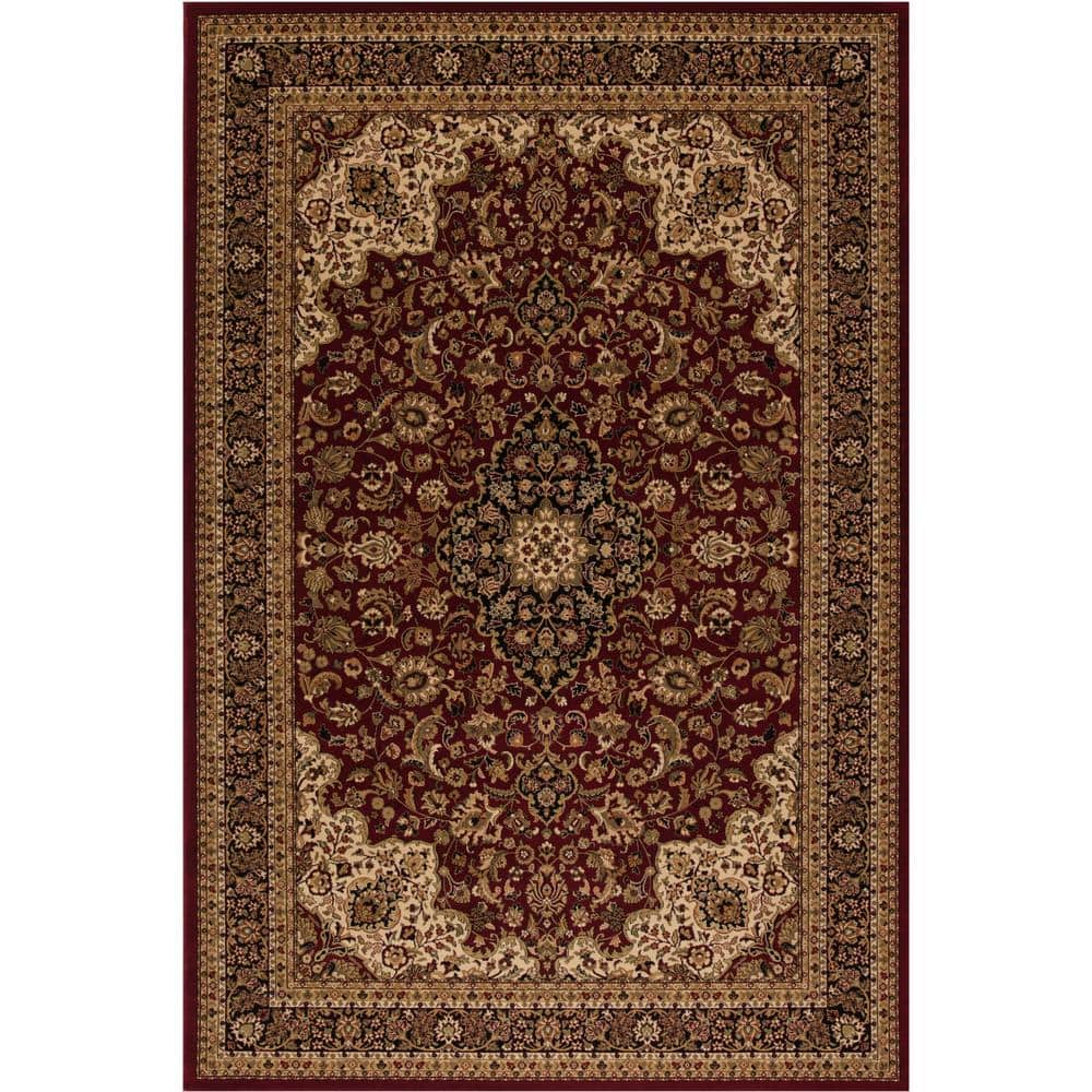 Concord Global Trading Persian Classic Red 4 ft. x 6 ft. Medallion Area ...