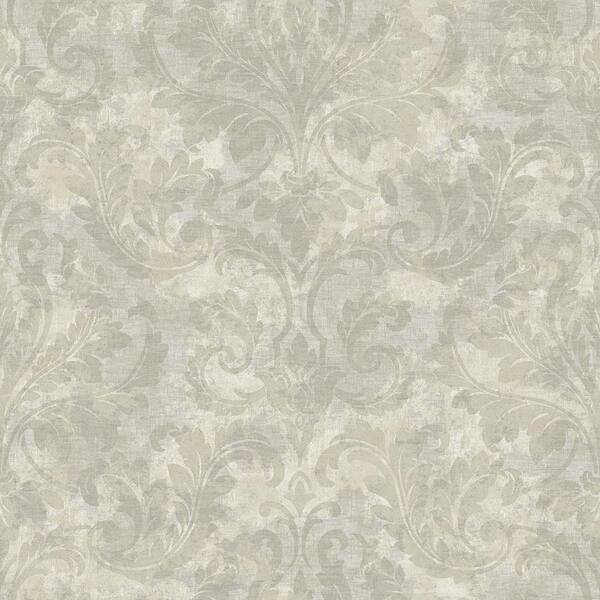 Brewster Arbor Rose Mauve Floral Trail Wallpaper