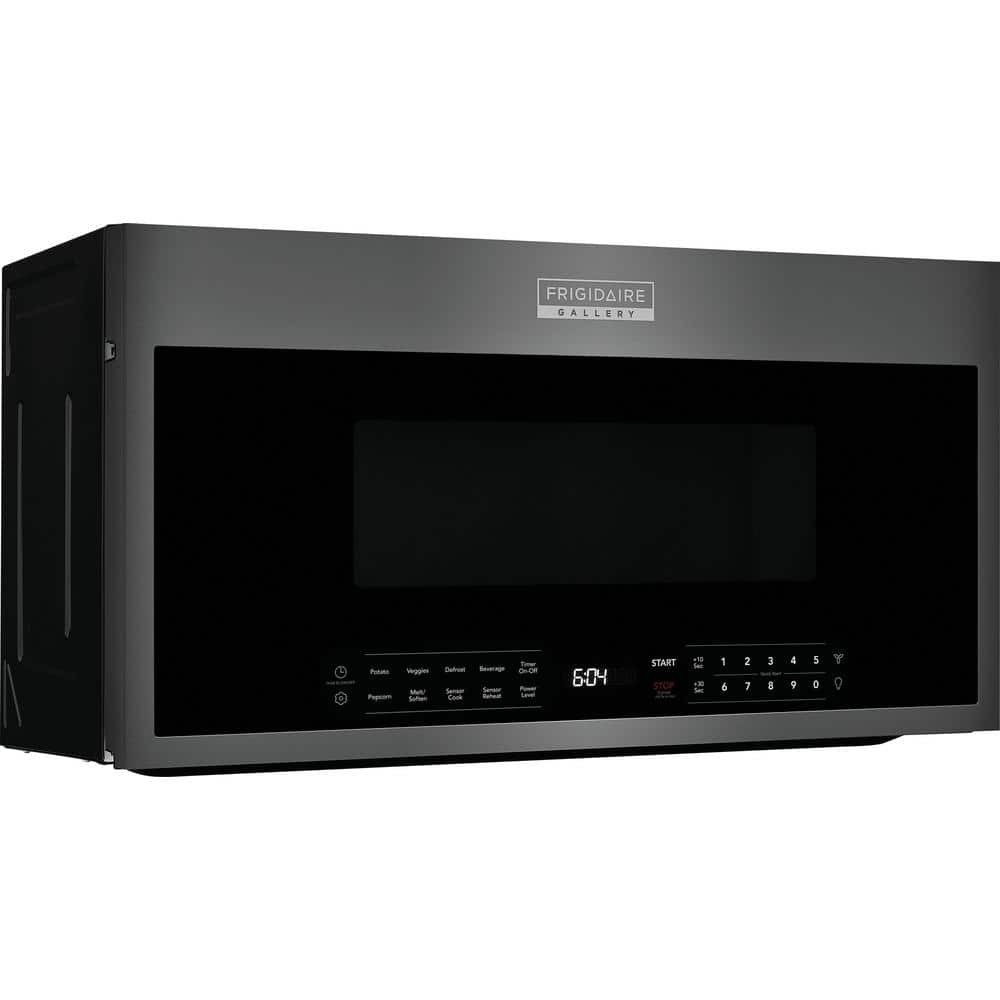 Black Stainless Steel Over-the-Range Microwave with Sensor Cooking