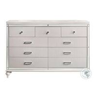 NEW CLASSIC HOME FURNISHINGS New Classic Furniture Valentino White 9-drawer 66 in. Dresser BA9698W-050
