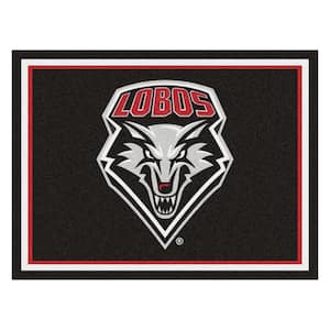 NCAA - University of New Mexico Black 10 ft. x 8 ft. Indoor Rectangle Area Rug