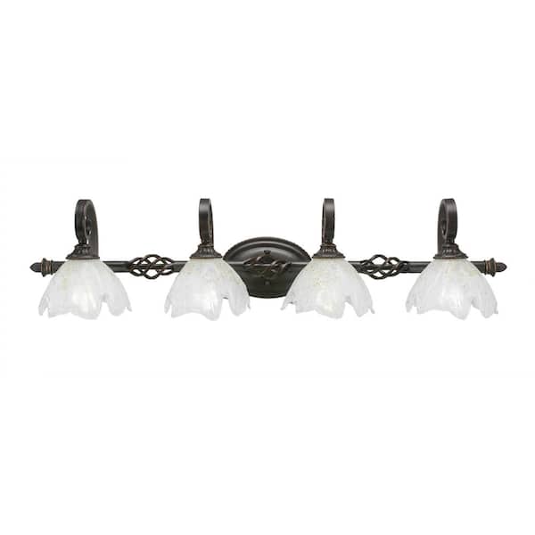 Unbranded Bridgewater 39.5 in. 4-Light Dark Granite Vanity Light