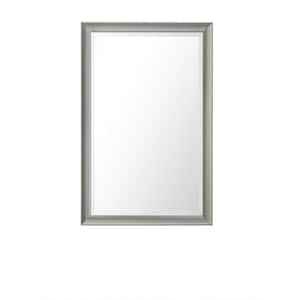 Glenbrooke 26 in. W x 40 in. H Rectangular Framed Wall Mount Bathroom Vanity Mirror in Urban Gray