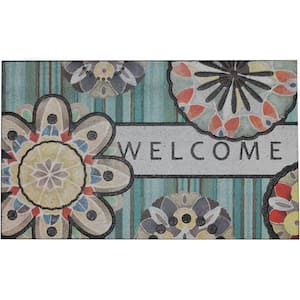 Playful Medallion Welcome 18 in. x 30 in. Doorscapes Mat