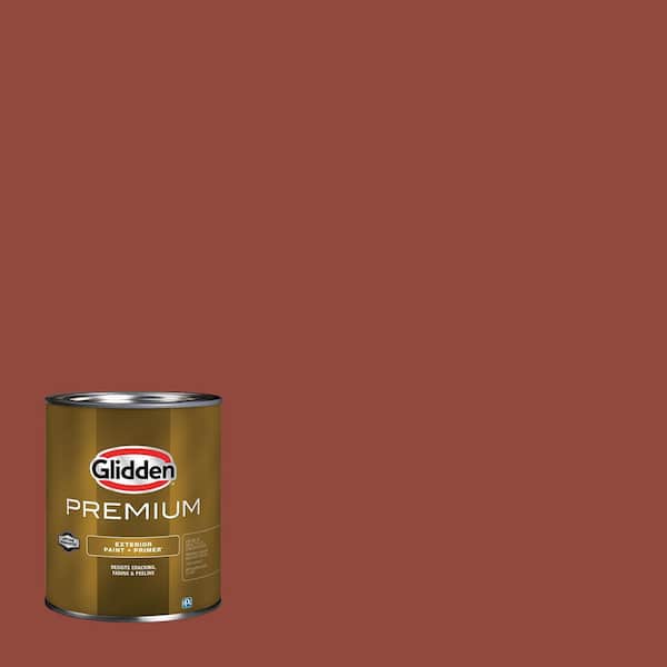Glidden Premium 1 qt. PPG1065-7 Cedar Chest Semi-Gloss Exterior Latex Paint