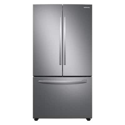 28.2 cu. ft. French Door Refrigerator in Stainless Steel with internal water dispenser