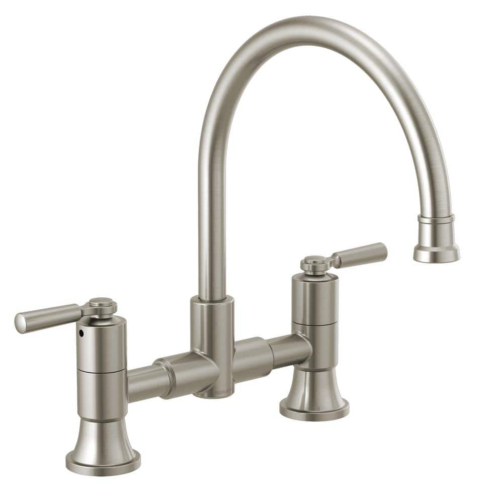 Peerless Westchester 2 Handle Bridge Kitchen Faucet In Stainless P2923LF SS   Stainless Peerless Bridge Kitchen Faucets P2923lf Ss 64 1000 