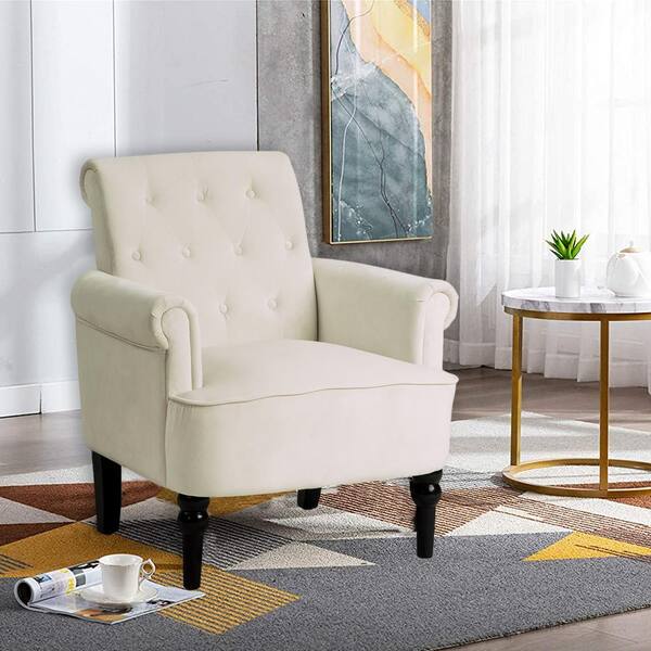 On Tufted Club Chair Accent Armchairs Hd Pp212509aao On Tufted Club Chair Accent, White Tufted Chair For Bedroom