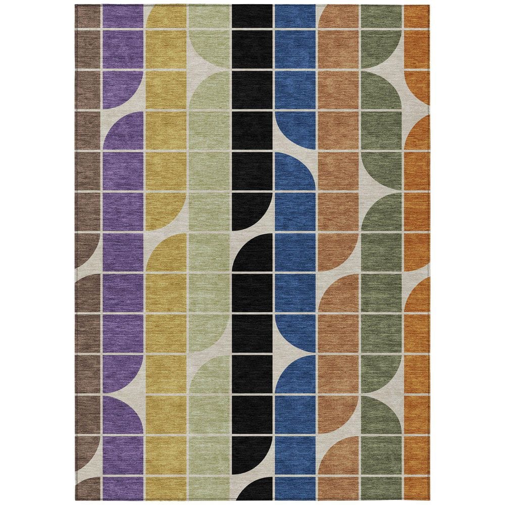 Chantille Machine Washable Indoor/Outdoor Abstract ACN2418 Blue 3 ft. x 5 ft. Area Rug price history on PriceWatchPro