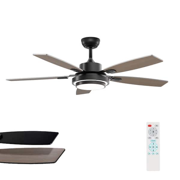 Fanimation Benito v2 52-in Matte White LED Indoor/Outdoor Ceiling Fan with Remote (5-Blade)