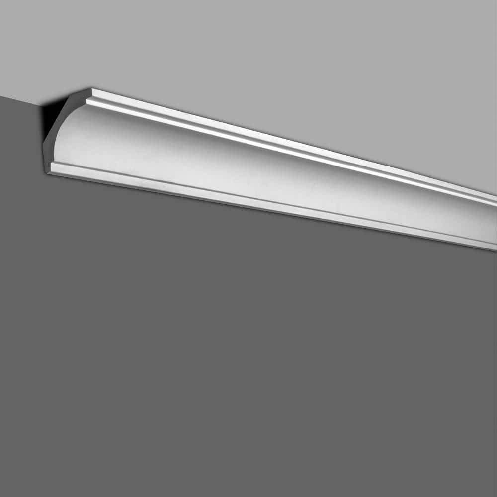 6-inch Primed Polyurethane Crown Moulding Sample