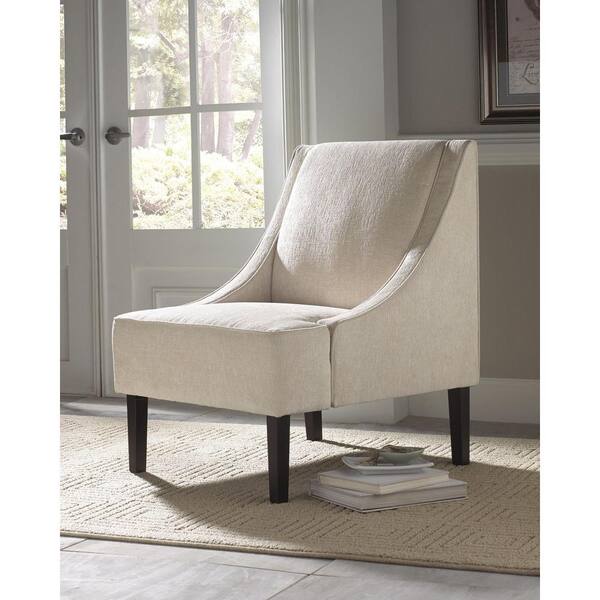 PRI Cream Fabric Accent Chair