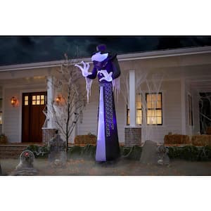 12 ft. Short Circuit Victorian Reaper Halloween Inflatable with Lightshow Projection