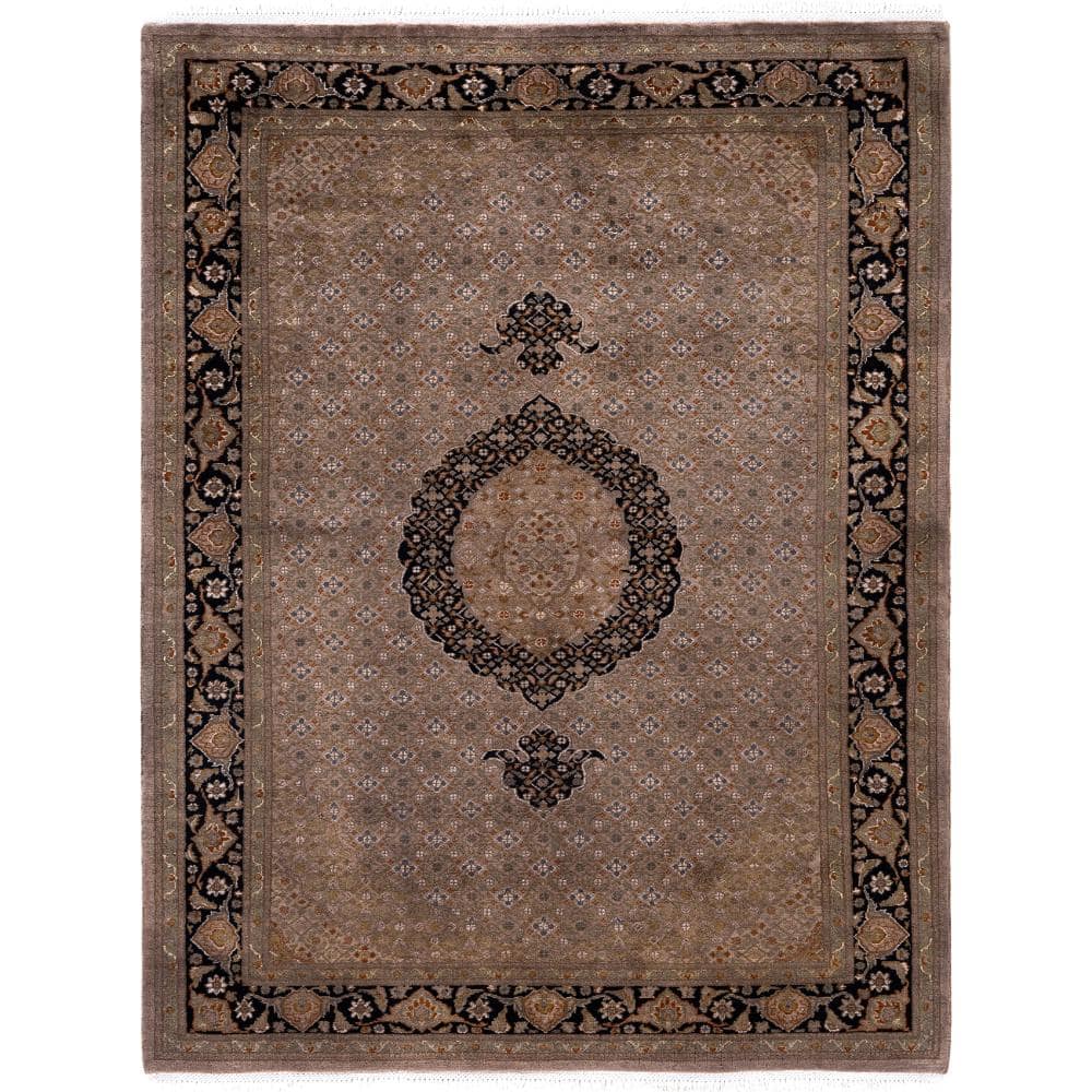 Fine Vibrance Brown 5 X 8 Hand Knotted Wool Indoor Area Rug price history on PriceWatchPro