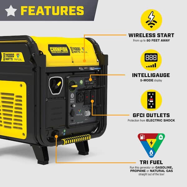 Champion Power Equipment 11,000/9,000-Watt Remote Start