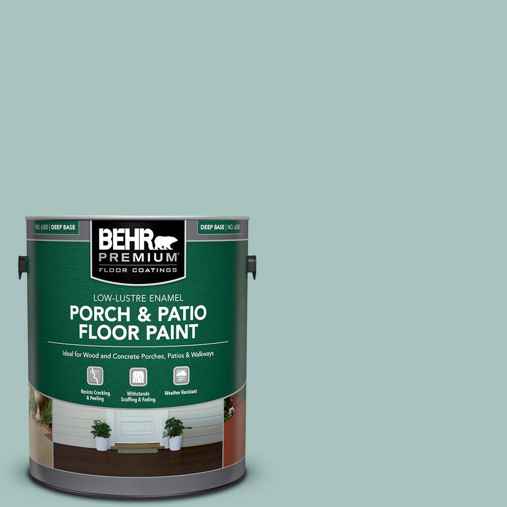 1 gal. #T17-08 Polished Aqua Low-Lustre Enamel Interior/Exterior Porch and Patio Floor Paint price history on PriceWatchPro