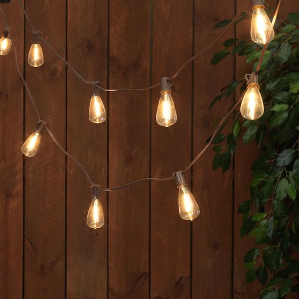 Everlasting Glow Outdoor 15 Ft Solar, String Lights For Patio Home Depot