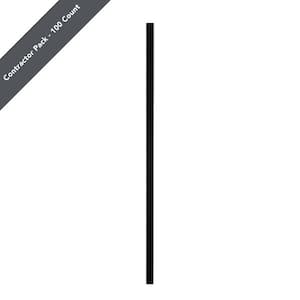 32 in. x .75 in. Satin Black Aluminum Square-Shaped Estate Baluster (100-Pack)