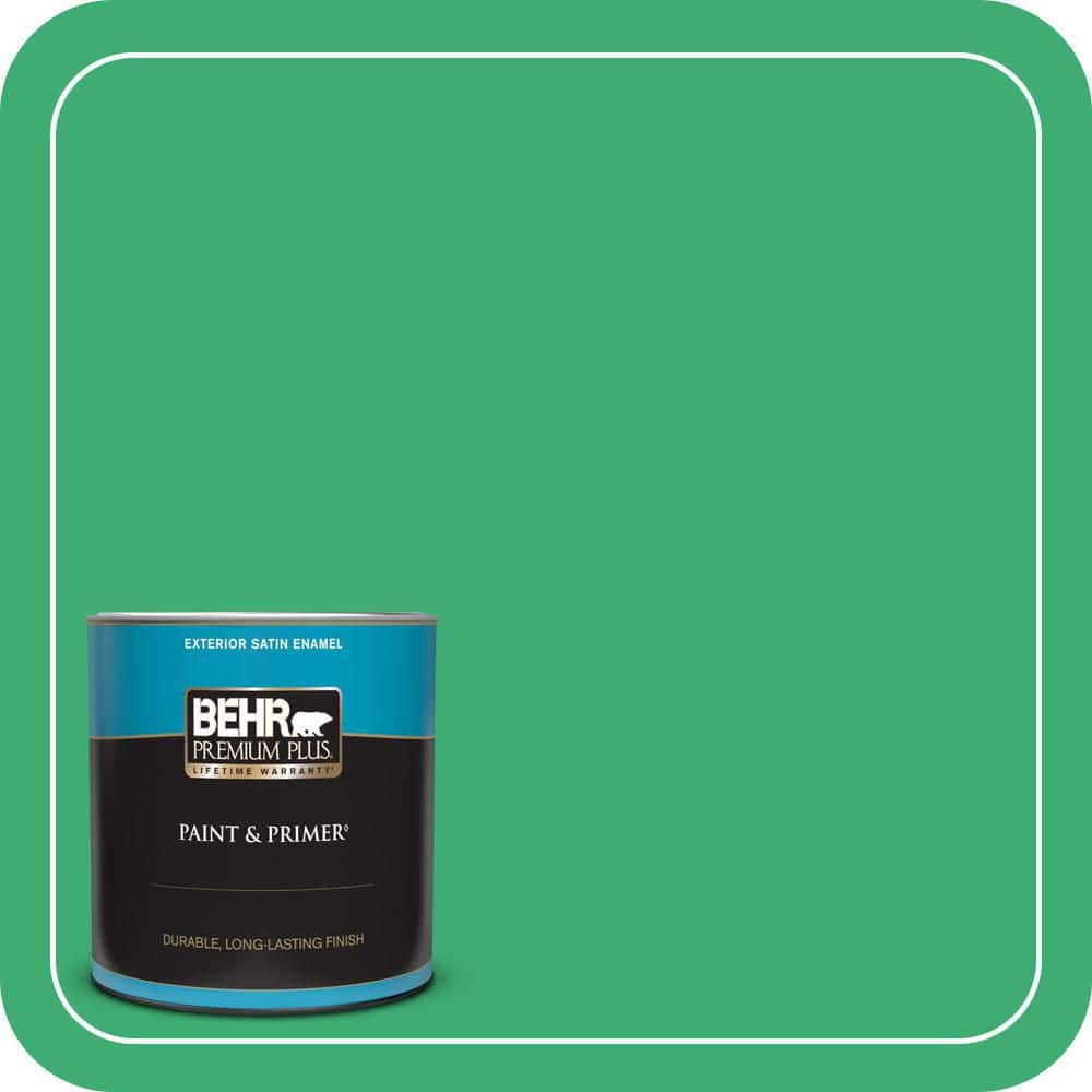 1 qt. #460B-5 Fresh Greens Satin Enamel Exterior Paint & Primer price history on PriceWatchPro