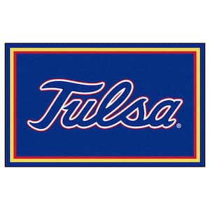 NCAA - University of Tulsa Blue 4 ft. x 6 ft. Area Rug