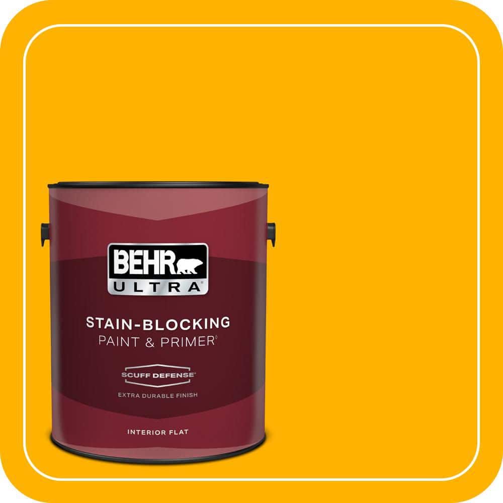 1 gal. #310B-7 Saffron Thread Extra Durable Flat Interior Paint & Primer price history on PriceWatchPro
