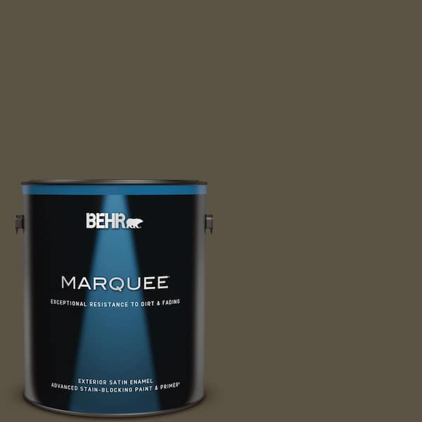 BEHR MARQUEE 1 gal. #730D-7 Shadow Ridge Satin Enamel Exterior Paint & Primer