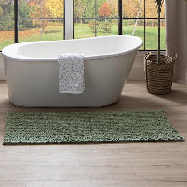 Metaphor Oregano 24 in. x 60 in. Micro Denier Polyester Bath Mat