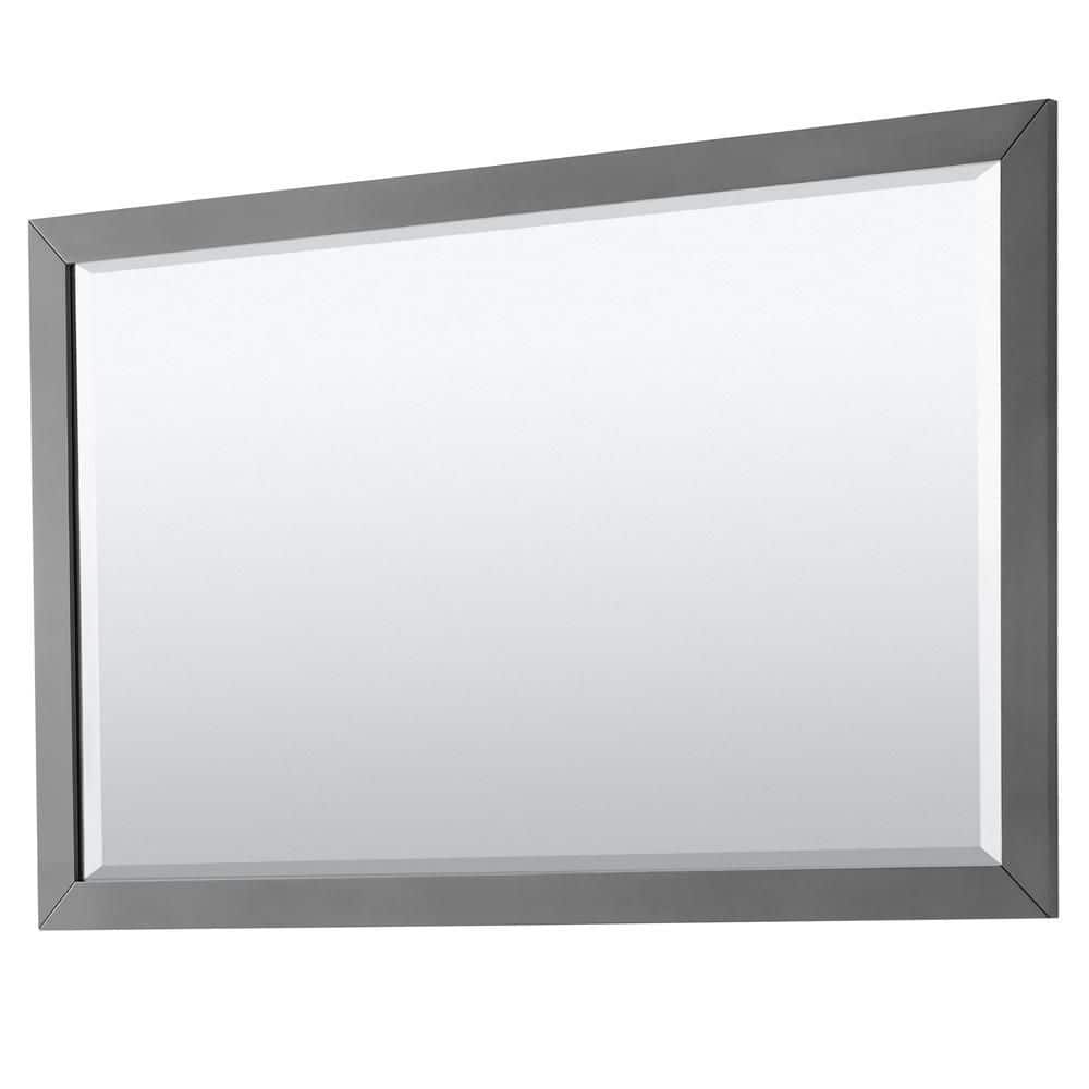 Strada 60" Dark Gray Single Bathroom Vanity with White Marble Countertop