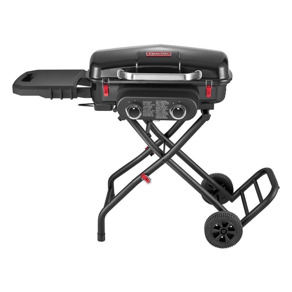 2-Burner Portable Propane Gas Grill in Black with Cart price history on PriceWatchPro