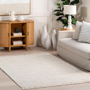 Orli Classic Wool Fringe Ivory 8 ft. x 10 ft. Area Rug