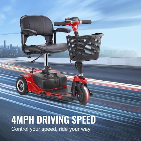 SKYSHALO 3-Wheel Folding Electric Mobility Scooter for Adults and