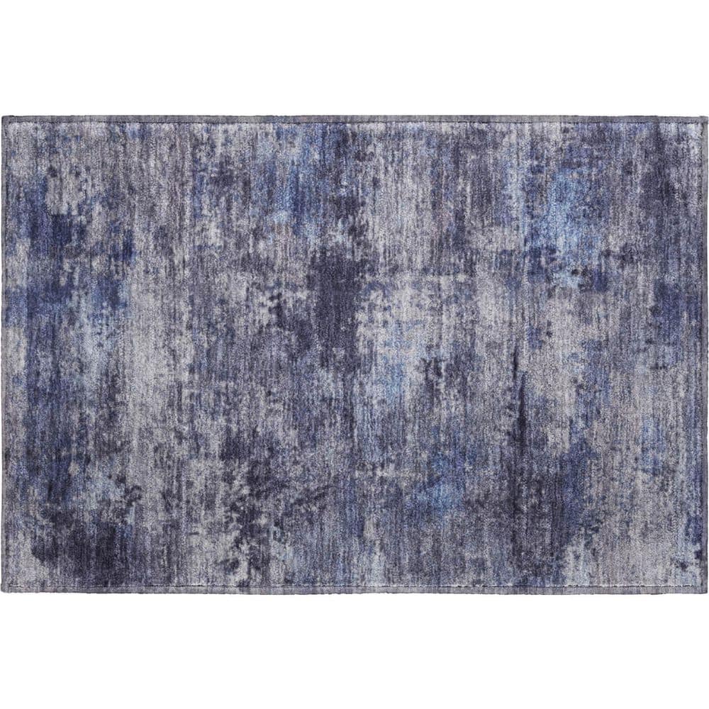 Mayfield Premium Machine Washable Abstract AMF2370 Blue 3 ft. x 4 ft. Area Rug price history on PriceWatchPro
