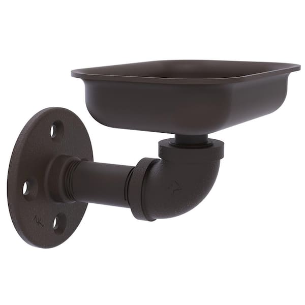 Allied Brass Pipeline Collection Wall Mounted Soap Dish in Oil Rubbed Bronze