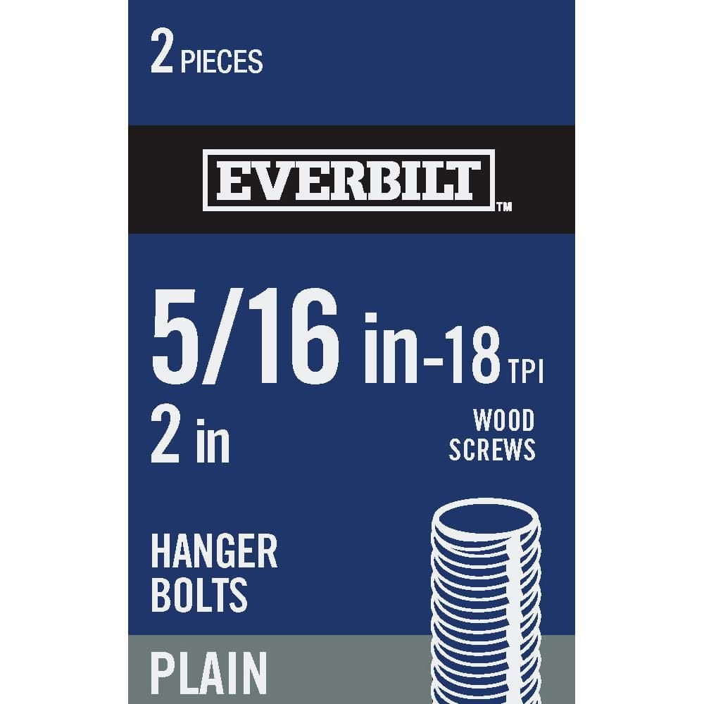 Everbilt 5/16 in.18 tpi x 2 in. Coarse/Standard Steel Plain Hanger
