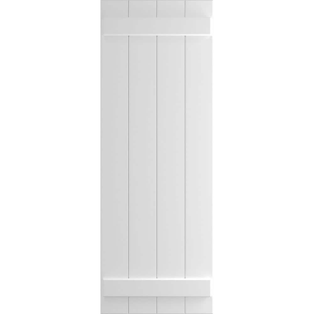 "21 1/2"" x 71"" True Fit PVC Four Board Joined Board-n-Batten Shutters, Unfinished (Per Pair)" price history on PriceWatchPro