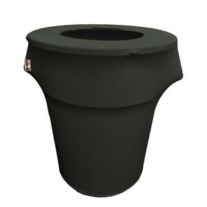 Round Black Stretch Cover for 55 Gal. Trash Can