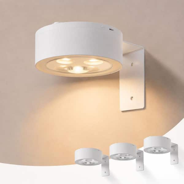 3 Pack White LED Picture Lights, Dimmable with Remote & Timer, 3 Color Temperature for Paintings, Portraits, Frames
