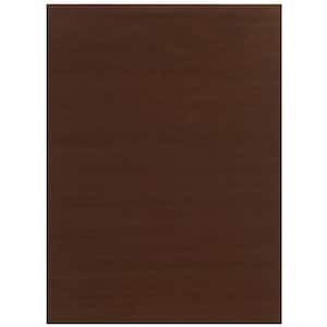Ribbed Chocolate 6 ft. x 8 ft. Indoor/Outdoor Area Rug