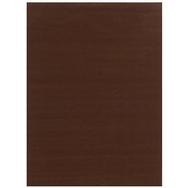 Foss Ribbed Chocolate 6 ft. x 8 ft. Indoor/Outdoor Area Rug