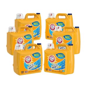 166.5 oz. Fresh Scent Plus OxiClean Liquid Laundry Detergent, 128 Loads (6-Pack)