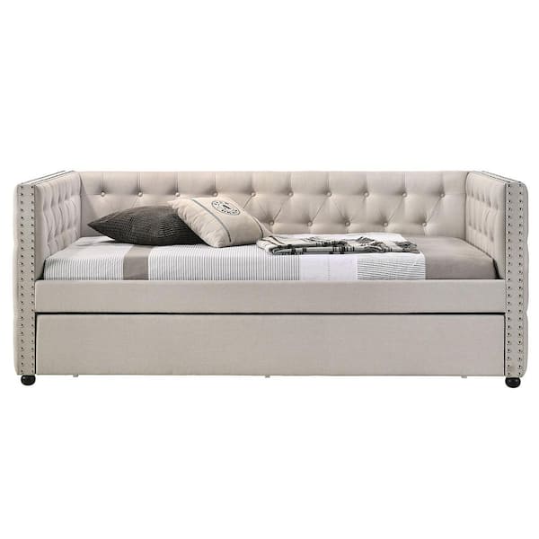 Acme Furniture Romona Beige Twin Trundle Daybed