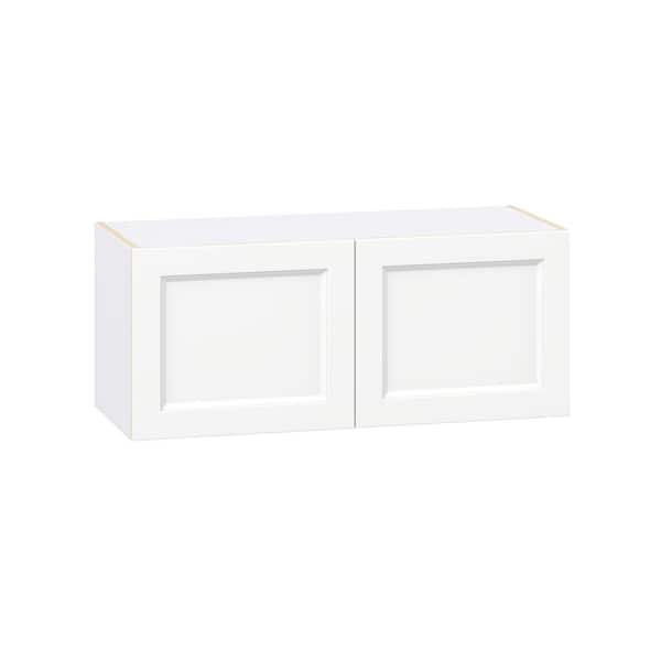 J COLLECTION Laramie 36 in. W x 14 in. D x 15 in. H Assembled Wall Bridge Kitchen Cabinet in Painted Bright White