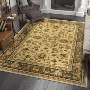 Sensation Border Ivory 11 ft. x 15 ft. Indoor Area Rug