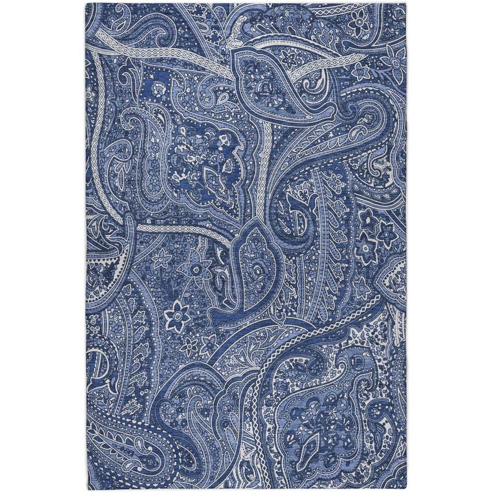 Dream Shag Premium Machine Washable Abstract ADS623 Navy 3 ft. x 5 ft. Area Rug price history on PriceWatchPro
