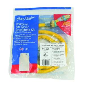 4 ft. Gas Dryer Connector Kit with Auto Shut Off